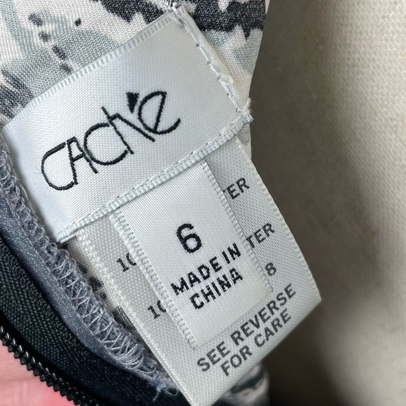 Vintage 90s Y2K Cache Maxi Dress Gown Criss Cross Open Back Jewel Accent Size 6 - Picture 5 of 12